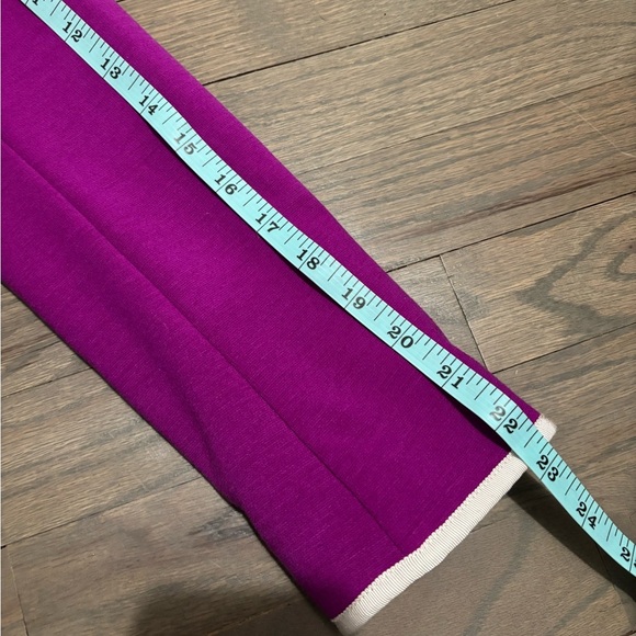 NWT! Gap “Academy Blazer” Fuchsia Ponte Knit with White Trim Jacket Size 2 - Picture 9 of 9